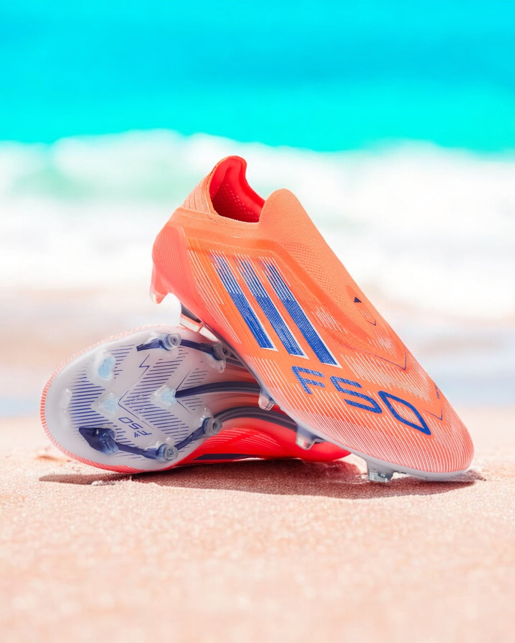ADIDAS F50 ELITE LACELESS CORAL FG/SG